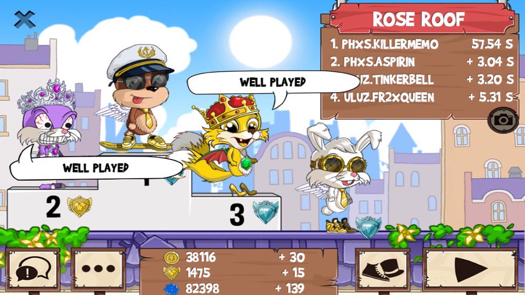 nunyabeeznesss's tweet image. I just played a golden fox! #funrun2 #killermemo #TinkerBell #Fr2xqueen