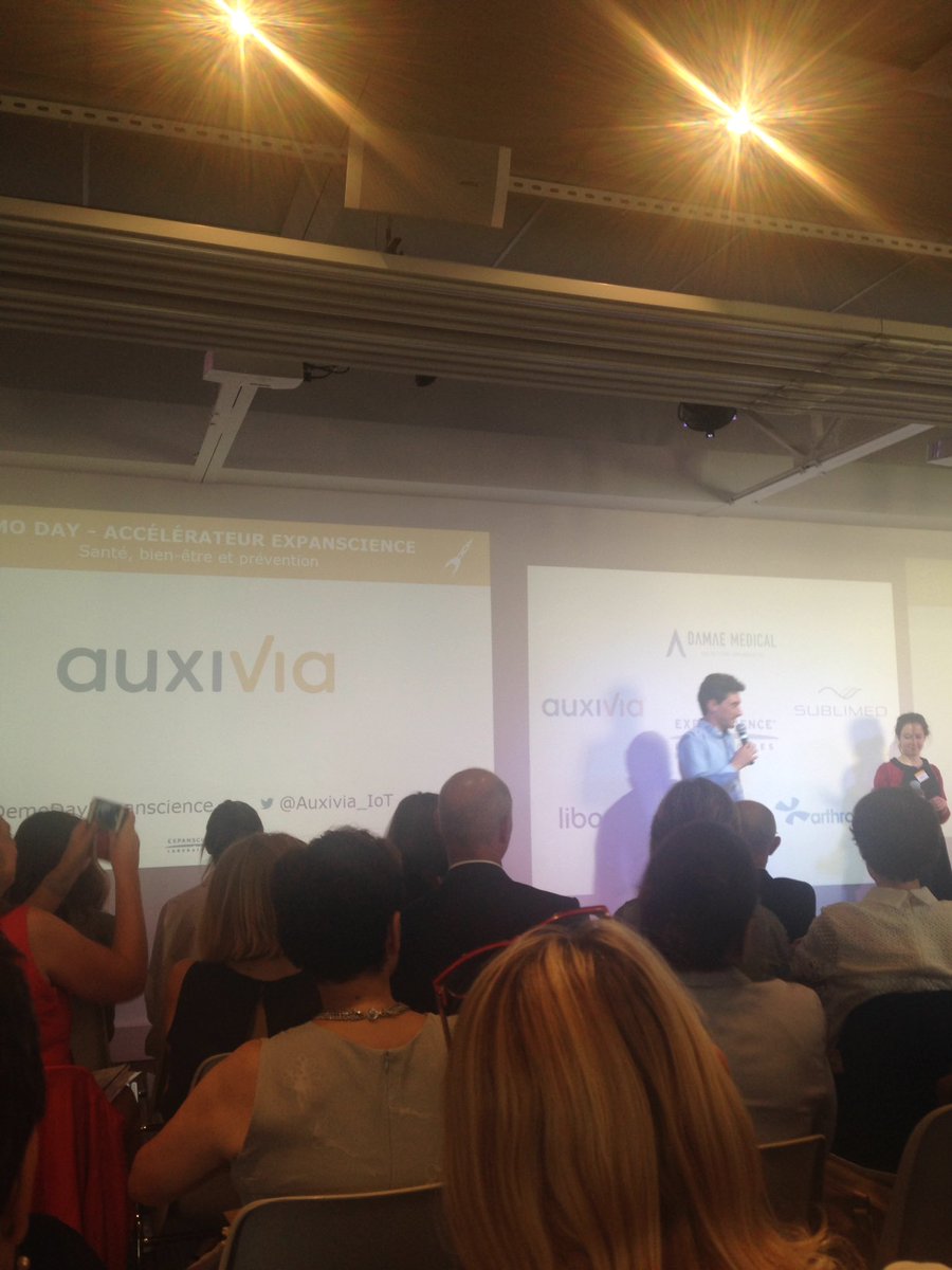 Sab_InfoCom's tweet photo. . @Auxivia_IoT start-up accélérée par @expanscience_fr #DemoDayExpanscience https://t.co/pTTgBL5Pb2