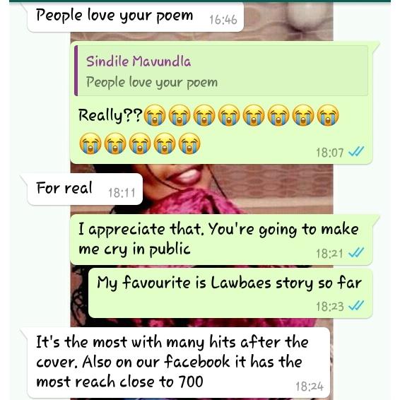 brownskinnono's tweet photo. Spazzing! It seems a lot of people are loving my poem featured on #PLATFORMMAG. Close to 700 hits๐๐๐๐๐๐ https://t.co/Bp7o9Cg7qa