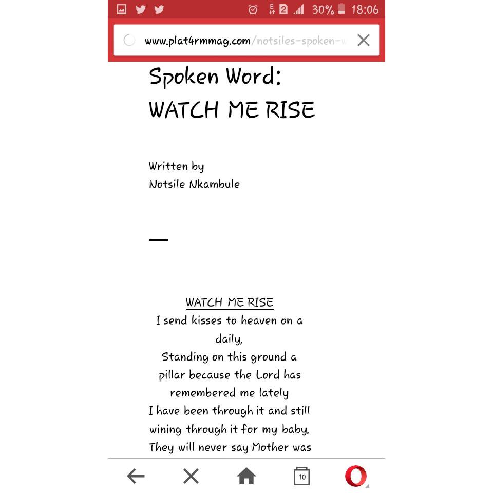 brownskinnono's tweet photo. Spazzing! It seems a lot of people are loving my poem featured on #PLATFORMMAG. Close to 700 hits๐๐๐๐๐๐ https://t.co/Bp7o9Cg7qa