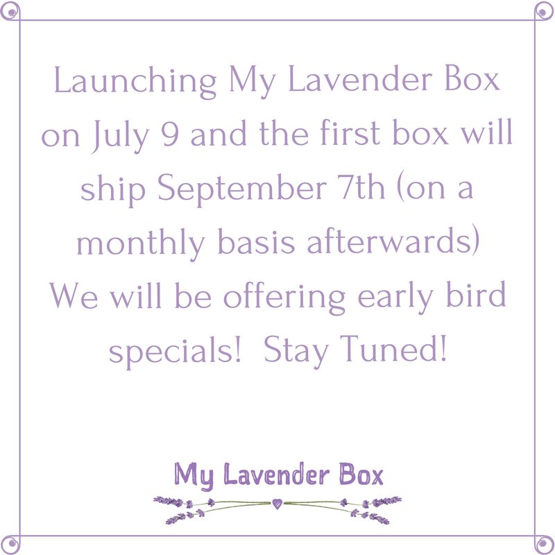Launching July 9th!  #retweet #subscriptionbox #mylavenderbox