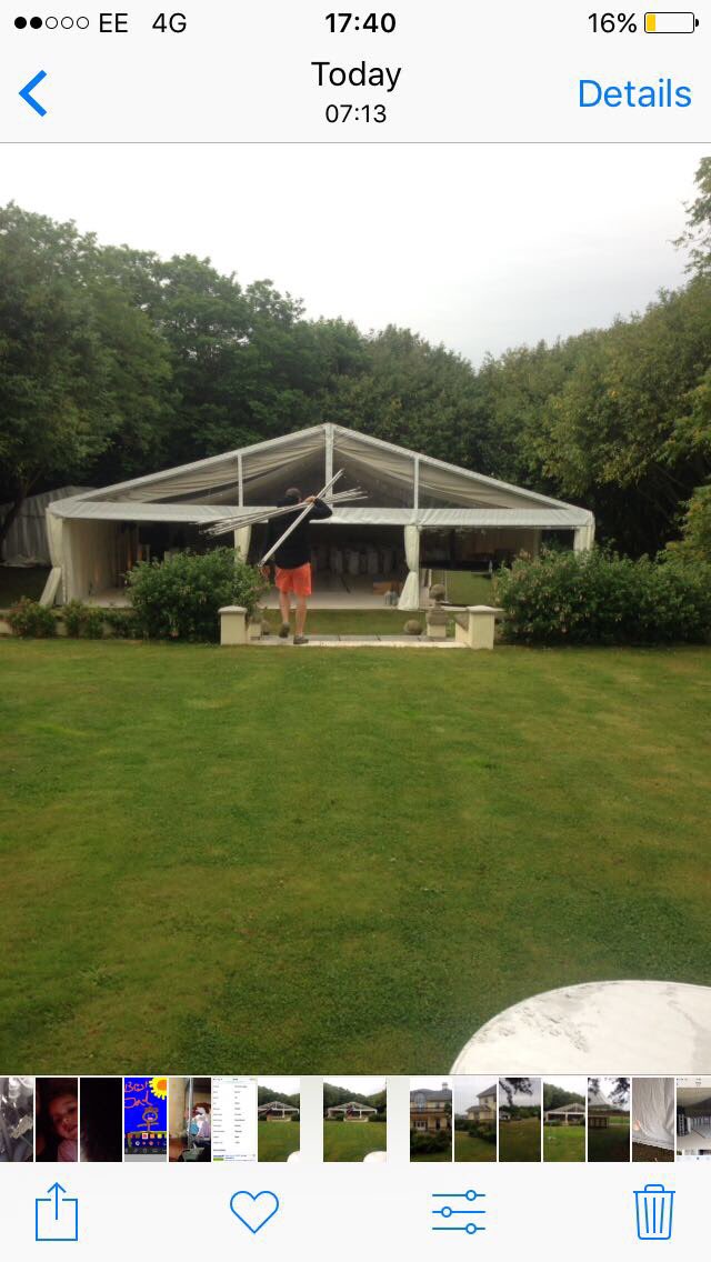 beaumontmarquee's tweet photo. Teddy our hero - just finishing up another lush wedding ! https://t.co/9oFYjC8aPq