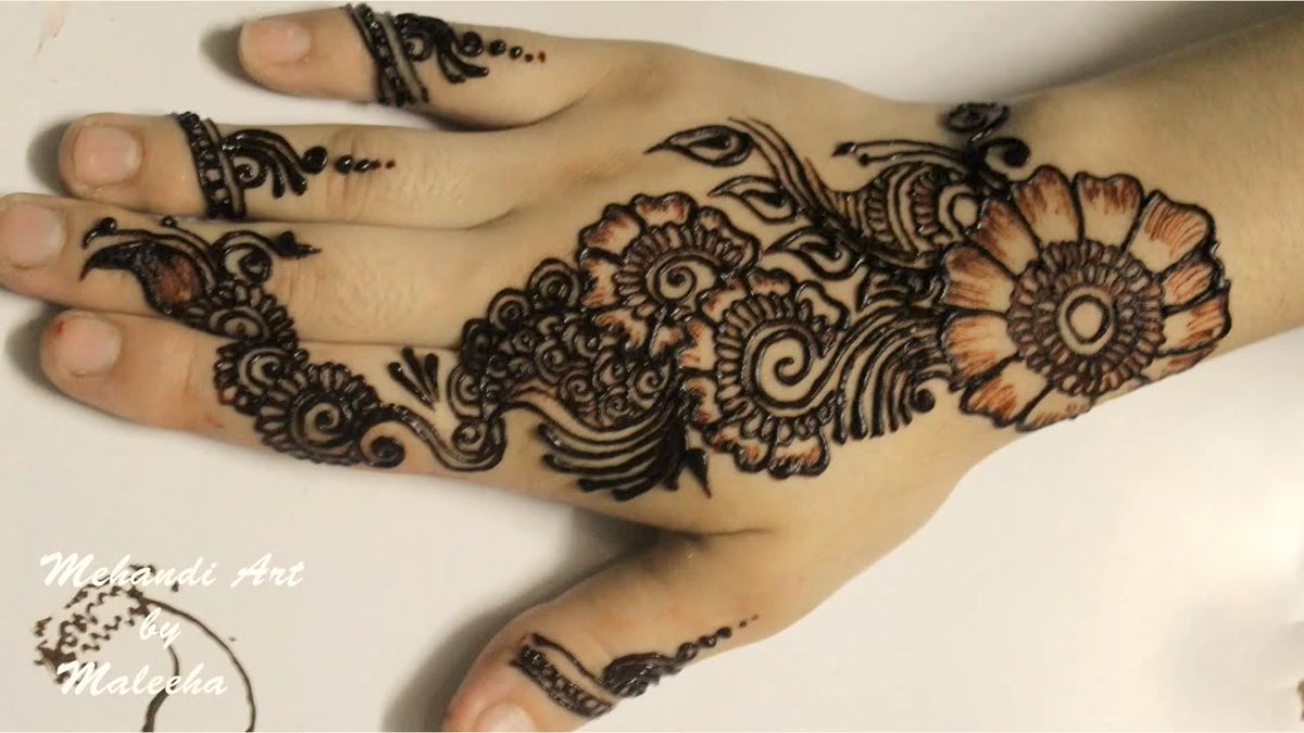 Sanam Khan On Twitter Easy Simple Mehndi Henna Designs Tutorials