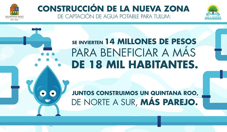 CarlosJoaquin's tweet photo. En coordinación con la @CAPAQRoo ofrecemos un servicio óptimo de agua potable que aumenta el abasto para la ciudad de #Tulum. https://t.co/zWeHtik3le