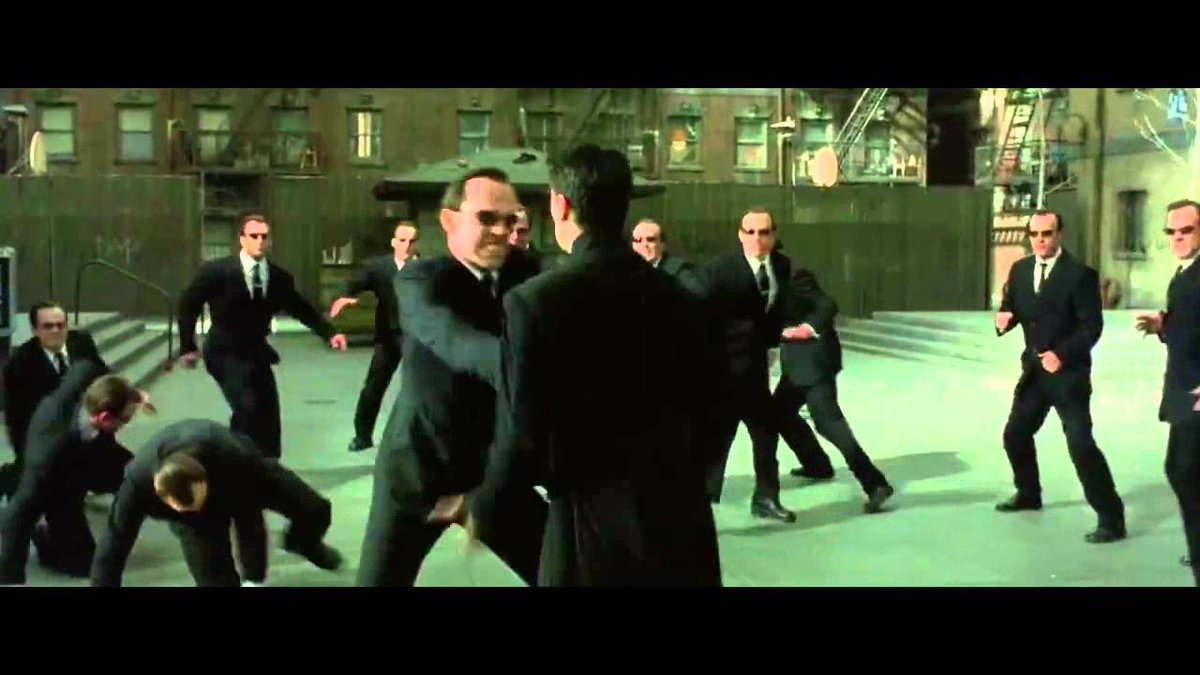 matrix reloaded neo vs smith