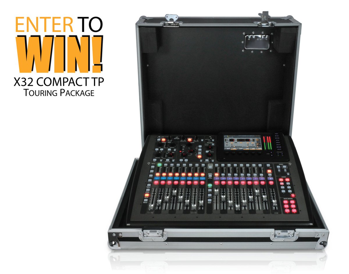 Behringer's tweet photo. US RESIDENTS: Ready for the summer heat? 😎 ENTER NOW for your chance to win a #FREE #X32COMPACT TP from us: https://t.co/m6VWNvdYwf https://t.co/bGm1GbEBsK