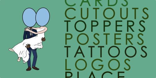 Cake toppers, cards, posters... what would you do with yours? weddingcartoons.co.uk #weddingideas #weddingfavors #uniqueweddings