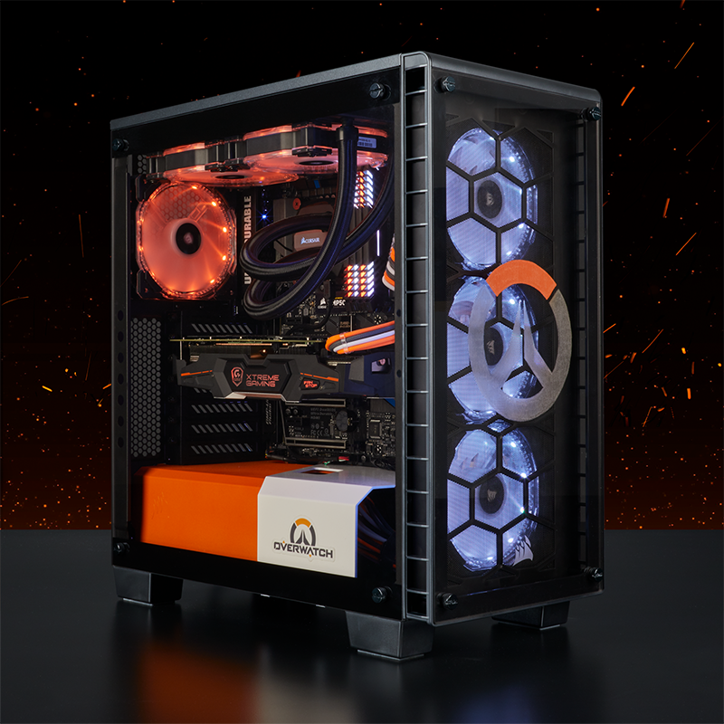 CORSAIR's tweet photo. The world needs heroes, and we need these Overwatch PC. 😏 Build created with our Crystal 460X case. https://t.co/pEJVJYkSkS