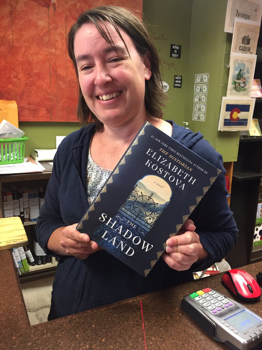 Always a delight to find a terrific book in a superb bookshop!  #ElizabethKostova #TheShadowLand Next  Page Books in Frisco, Colorado