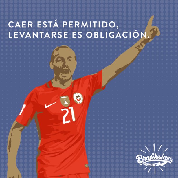 Bravissimo_cl's tweet photo. ¡Por todas las alegrías que nos has dado, a pararnos rápido que te necesitamos en el mundial!  💪🇨🇱 #Bravissimochile https://t.co/kwcsjQXuSJ