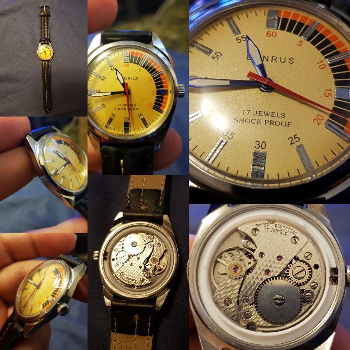 benrus shockproof watch