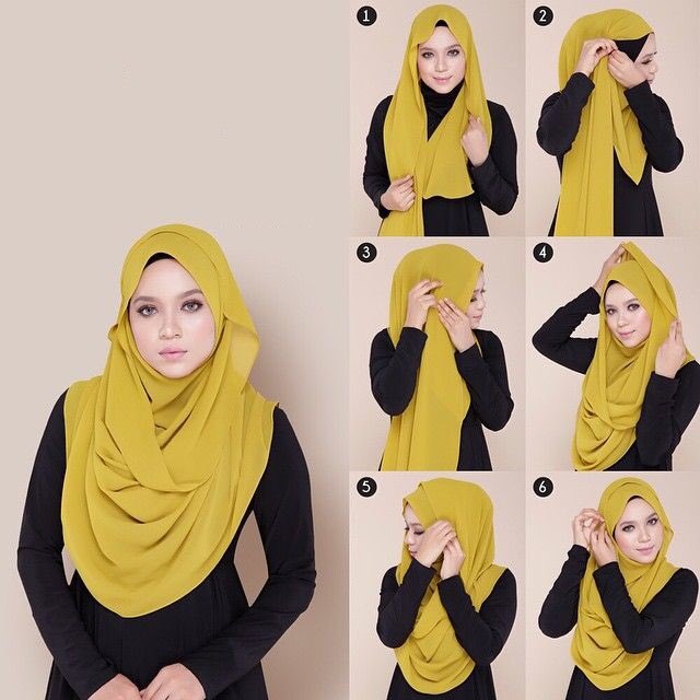 How To Wear Hijab Covering Chest Steps