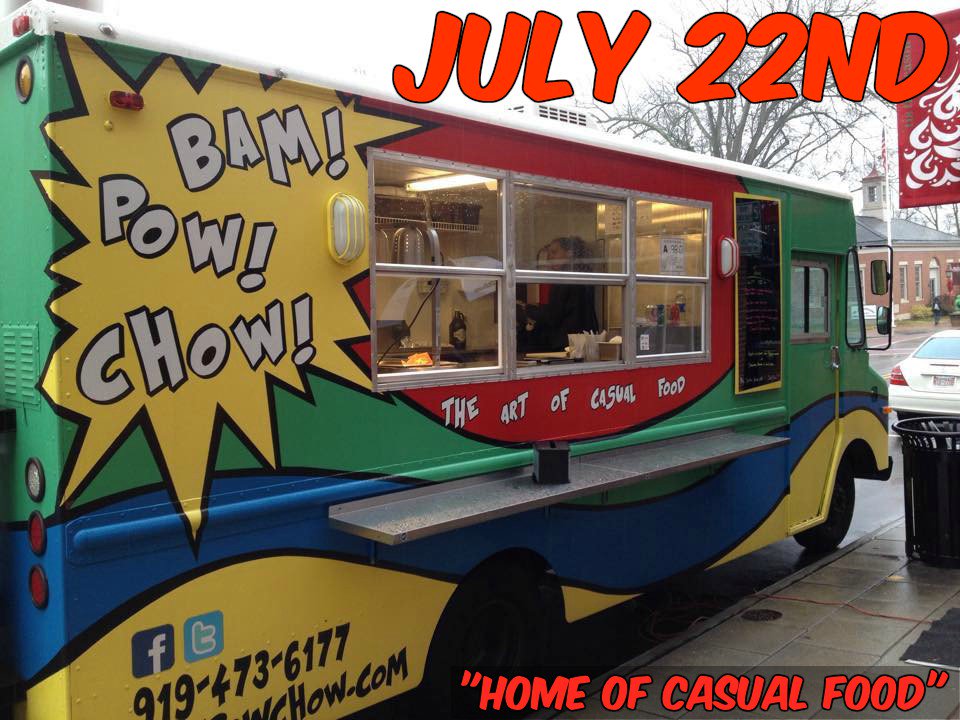 yallatdixpark's tweet image. Be ready to chow July 22nd when Bam Pow Chow comes for Y'all at Dix Park! #yallatdixpark #themostnc #downtownraleigh #dixpark #visitraleigh