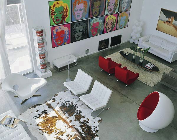 ModernBear's tweet image. #spaceagebearchelorpad #modbabymod #barcelonachairs #warhol #marilyn #popart