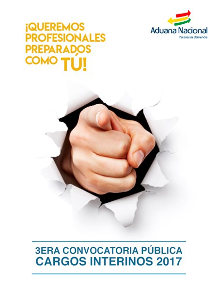 aduanabolivia's tweet photo. Para ver los cargos disponibles y la información respectiva ingresa a
https://t.co/0njJHic6x7. https://t.co/USNEaIzwdK