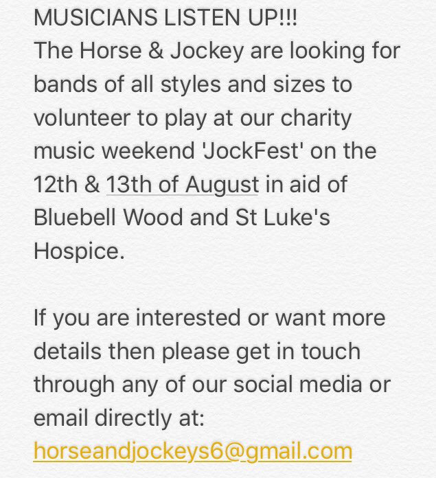 horsejockeyS6's tweet image. Are you a solo artist or in a band? Please read below and spread the word to any fellow musicians you think may be up for this🎶 #Sheffield