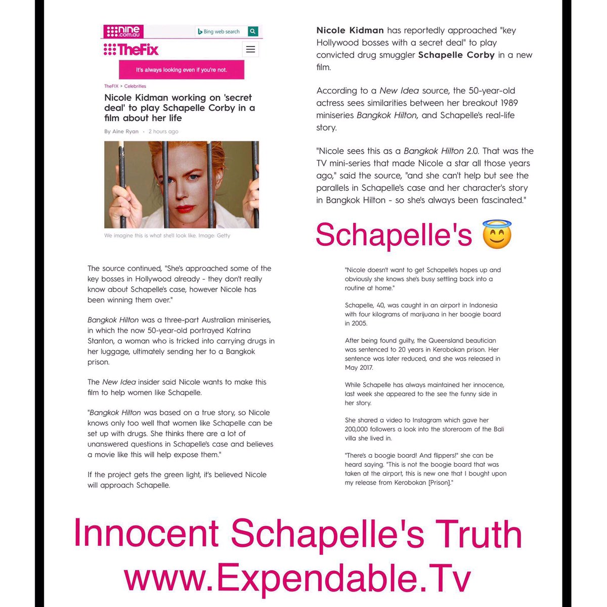 joolsmagools's tweet photo. .@mashable 

#Schapelle
#RussellCrowe
#NicoleKidman
#OperationMockHer
#ExpendableTv

https://t.co/YaAdZdXzmq

https://t.co/xlORNx3IWC https://t.co/yIhMxxvaIn
