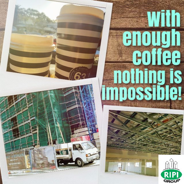 RipiGroup's tweet photo. nothing is impossible once you put your mind to it
 ❤😊☕☕☕💪
#coffee #cranelift #commercial #manitou #plastering #con… https://t.co/MaGTUYCOyN