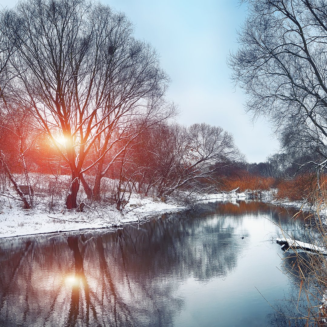This incredible photograph of a winter sunset is by Pilat666 - see more of their photos at enva.to/U5dTO