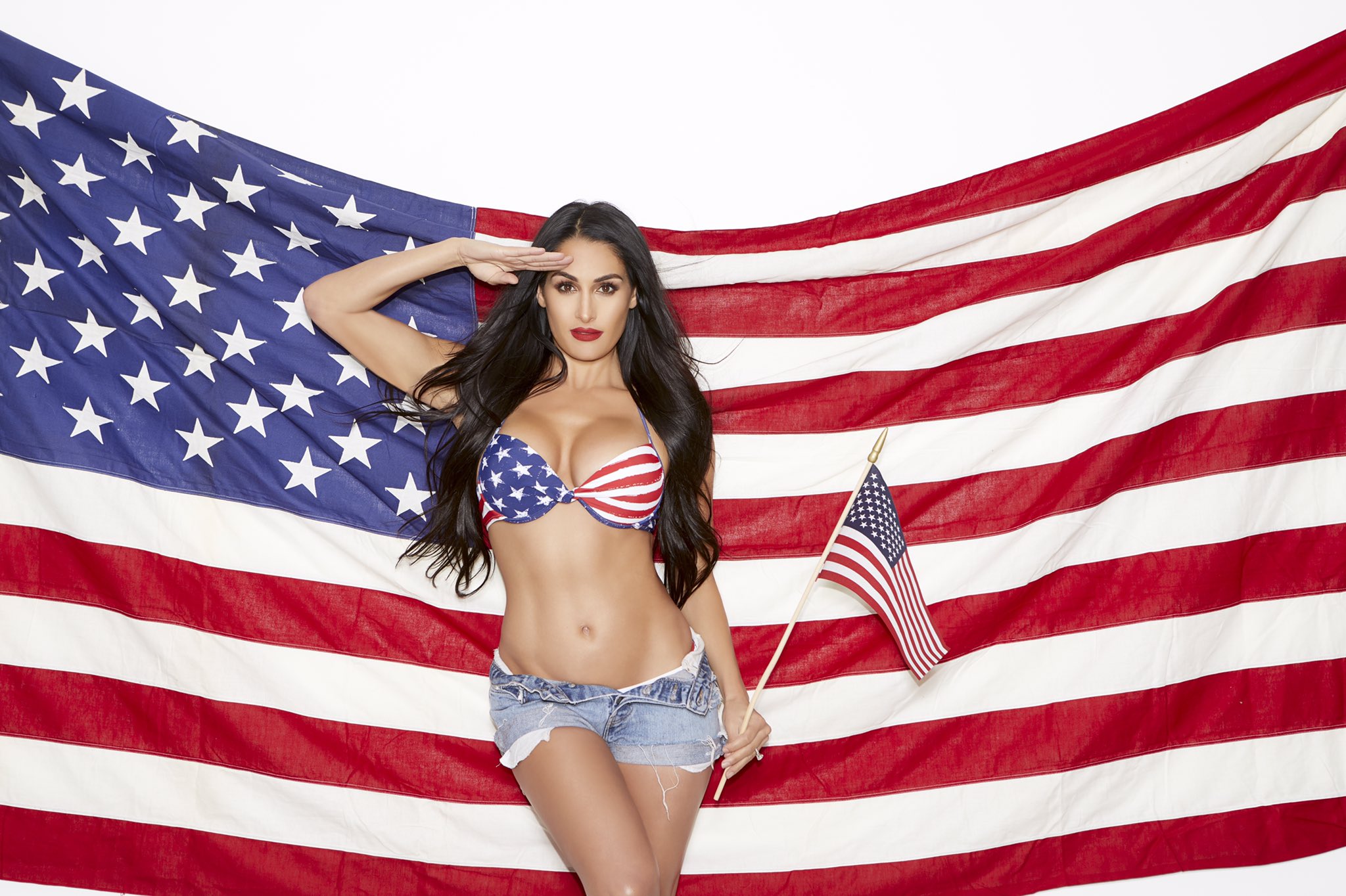 Flashback: WWE Star Nikki Bella Did The Hottest 4th Of July Shoot, 4 Years Ago 1