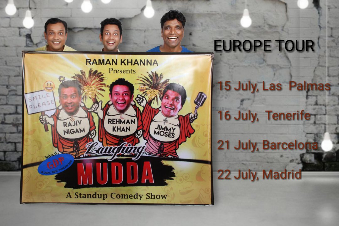Laughing Mudda #Europe #tour #comedy #standup #standupcomedy #Bollywood #desicomedy #hindicomedy #spain #Barcelona #Madrid #LasPalmas