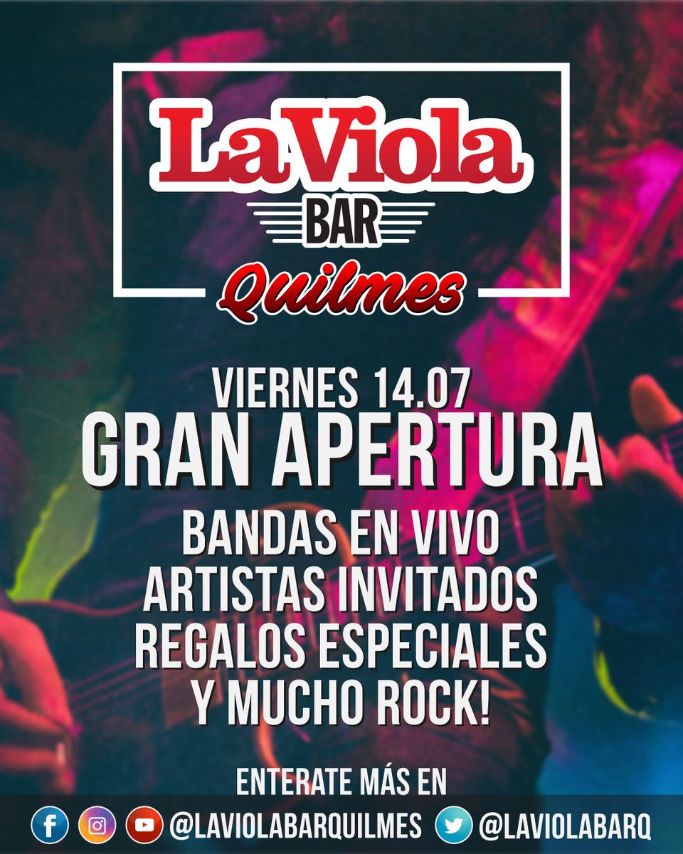 LA ESPERA TERMINÓ | Estamos muy felices de anunciar que en tan solo días abriremos nuestras puertas para todos ustedes! #LaViolaBarQuilmes