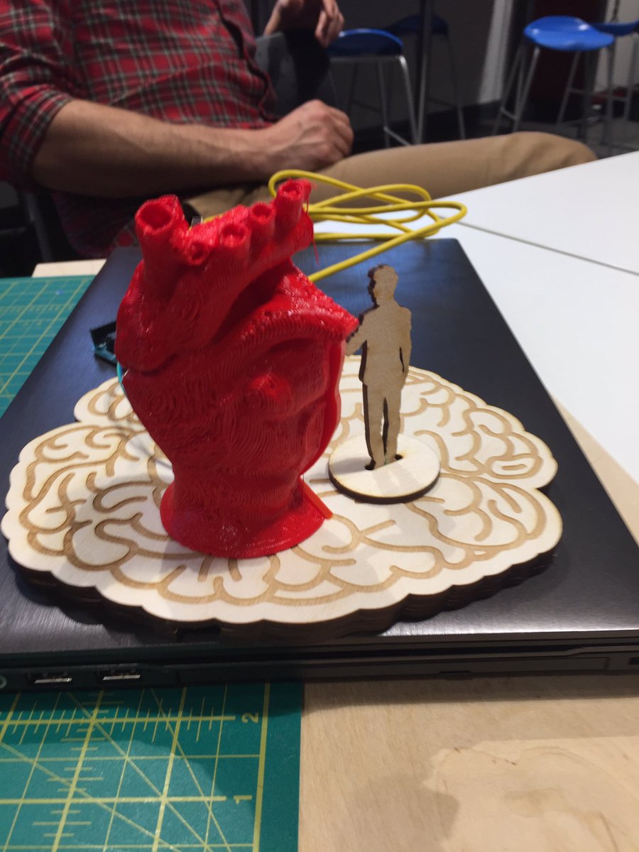 FabLabSund's tweet image. Concept model of an interactive sculpture to bring communities together to offer mutual support #FuseHCI @CreativeFuseNE