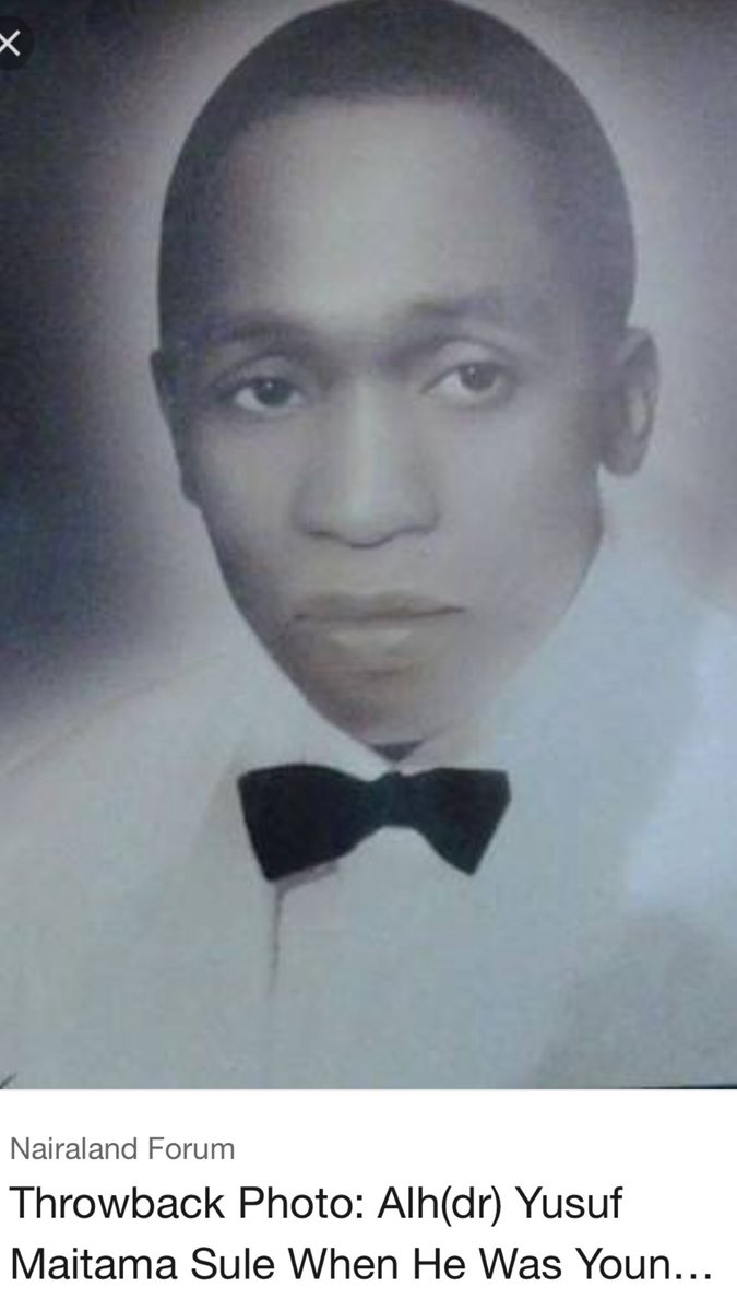 AbdulAbmJ's tweet photo. The young Alh Maitama Sule...May his soul and souls of the departed ones rest in peace. Allah jikan dan masanin kano-everyone's destination! https://t.co/II420ueSpu