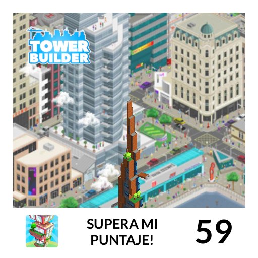 Desconozcoo's tweet image. I made a score of 59 in #TowerBuilder #ArtikGames #Android #iOS