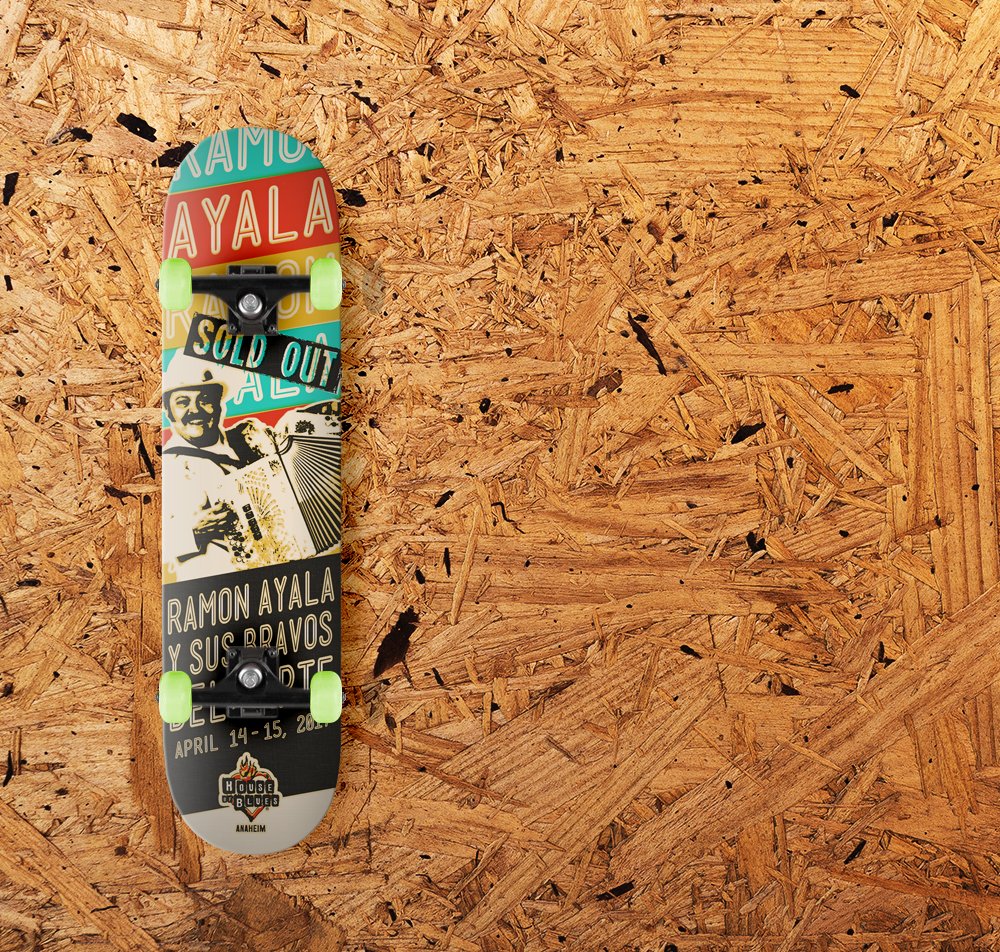 BadlandsCreativ's tweet photo. Recent #skate deck collab w/ #HouseofBlues @HOBAnaheim! #BadlandsCreative #Austin #ATX #graphicdesign #print #livemusic #vintage #skateboard https://t.co/1RnlaO0Y22