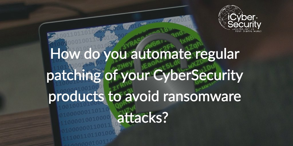 marcoessomba's tweet photo. How do you automate regular patching of your #CyberSecurity products to avoid #ransomware attacks? https://t.co/qu4DmLiJay #SecureAppStack https://t.co/4fFsJhiGBl
