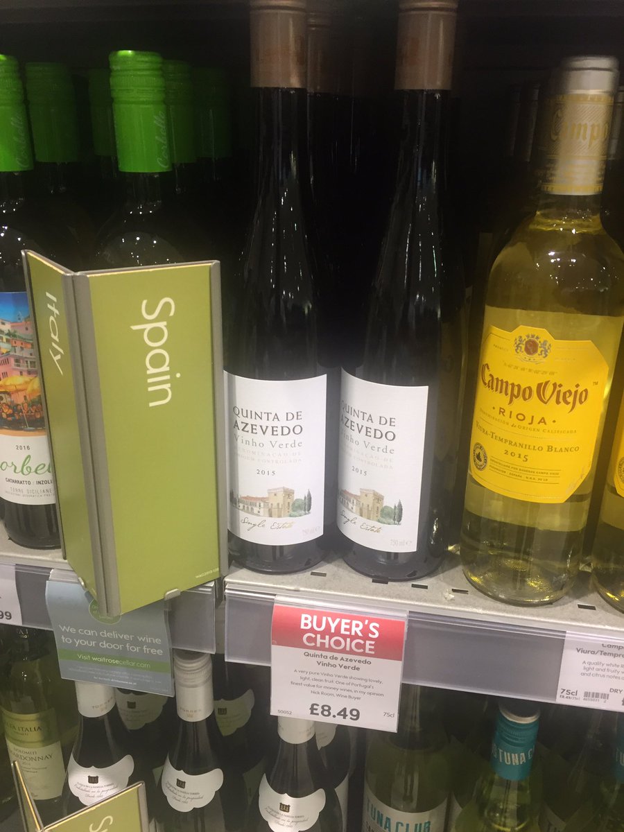 pedroans's tweet photo. @waitrose Surbiton, FYI, Portugal is not Spain... Quinta de Azevedo it's Portuguese wine 😕 https://t.co/CpHe1mOMHn