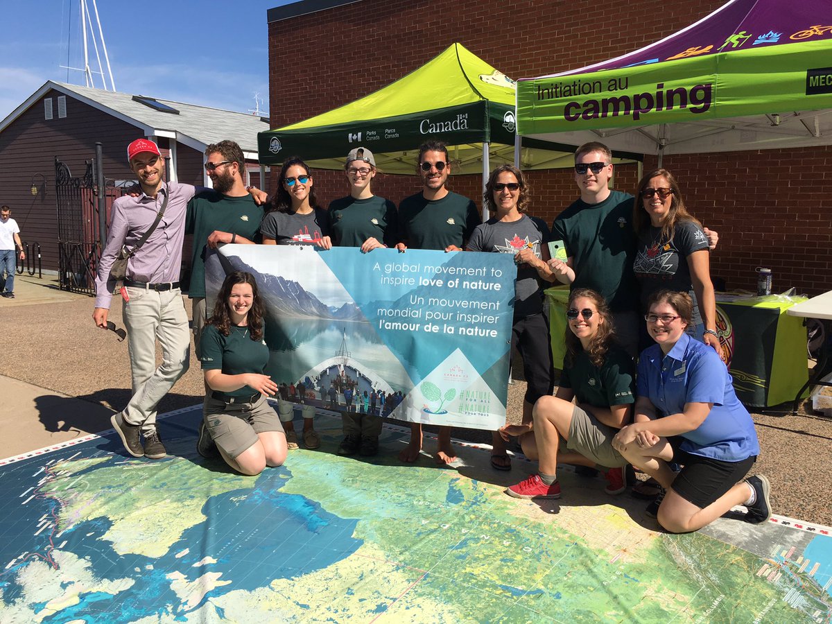 #CanadaC3 @ParksCanada today at @ns_mma sharing #NatureForAll message with Haligonians & guests. Connecting Canadians w nature & each other