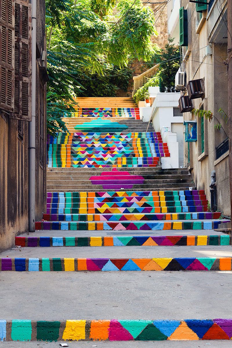 Hande__6's tweet photo. @Marina_AgN new thread π it's beautiful π
here are some from Beirut - Lebanon β€οΈππππ #streetsandstairs #colourfulSteps https://t.co/51FyVi5DX4