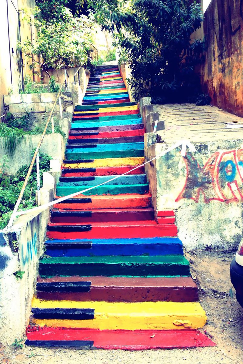 Hande__6's tweet photo. @Marina_AgN new thread π it's beautiful π
here are some from Beirut - Lebanon β€οΈππππ #streetsandstairs #colourfulSteps https://t.co/51FyVi5DX4