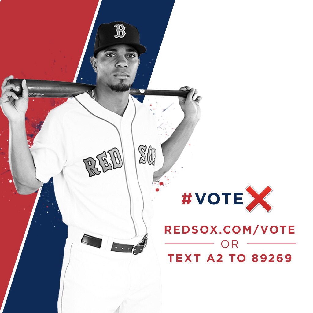 Dmarrero305's tweet photo. Red Sox Nation! Get X to ASG!#VoteX for the #ASG Final Vote: 
A2 📲 89269
https://t.co/L6GCAncZWQ https://t.co/hsMXrwyt3r