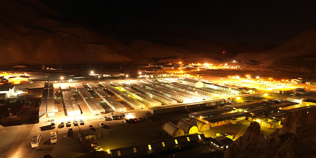 Llega la noche en Veladero y el campamento se ilumina #SomosBarrick