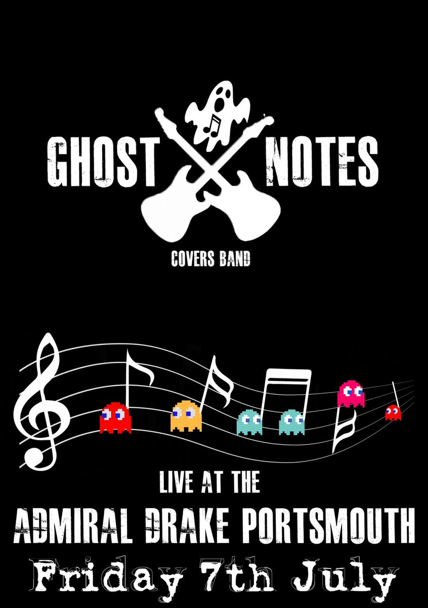 GhostNotes17's tweet image. Our first #Pompey gig! THIS FRIDAY! 👻🎶