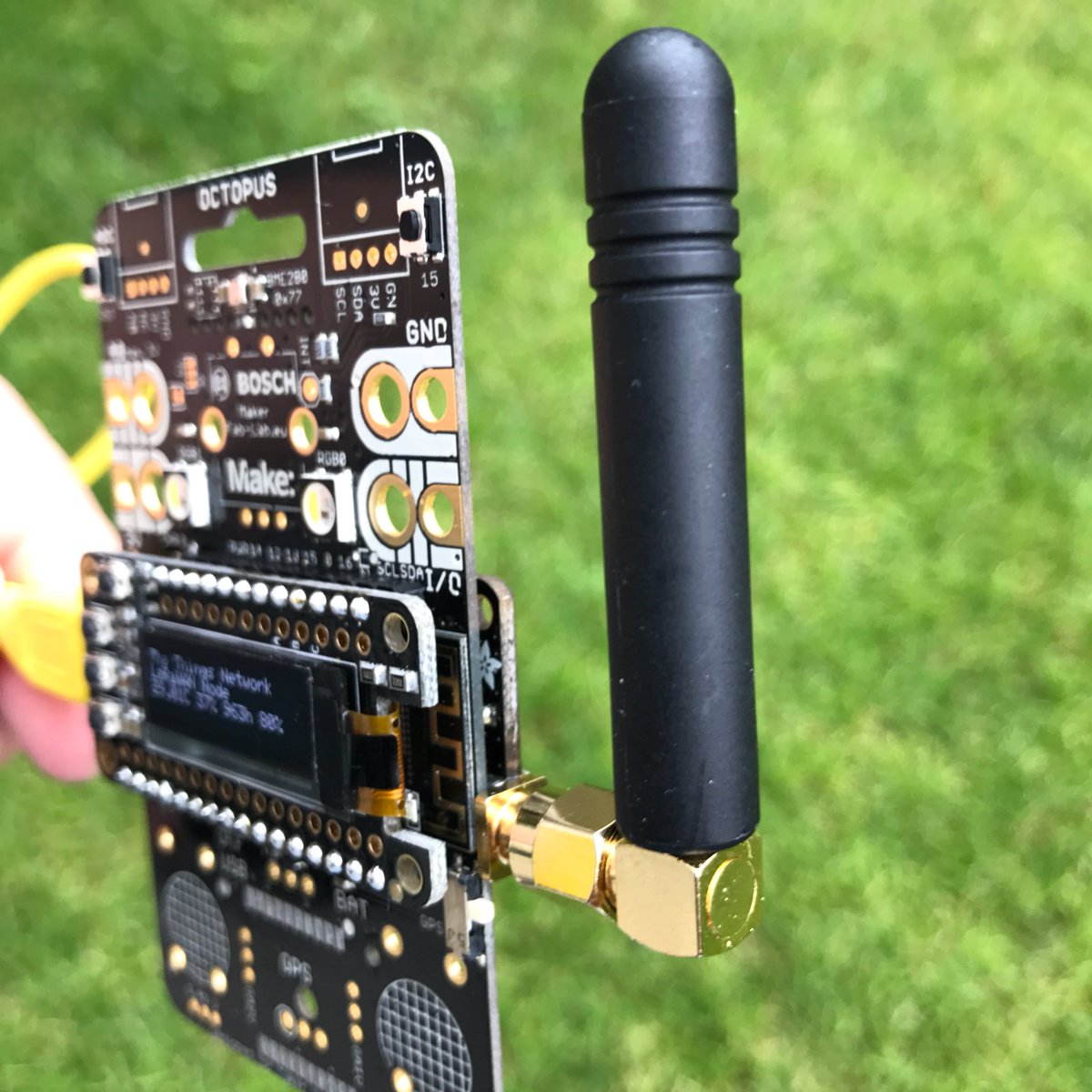 guido_burger's tweet photo. #LoRaWAN and #esp8266 turning the powerful #IoT OCTOPUS 🐙 into an universal sensor node/gateway @HacksterPro @tindie https://t.co/fdv7LK1kn1