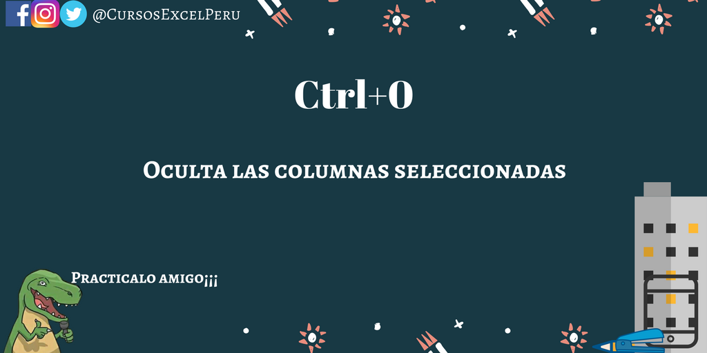 CursosExcelPeru's tweet image. #AsesoriaExcel #ExcelParaEmpresas #CursosExcel
Un útil atajo, que también se puede realizar seleccionando la columna que se desea ocultar📲⌨️