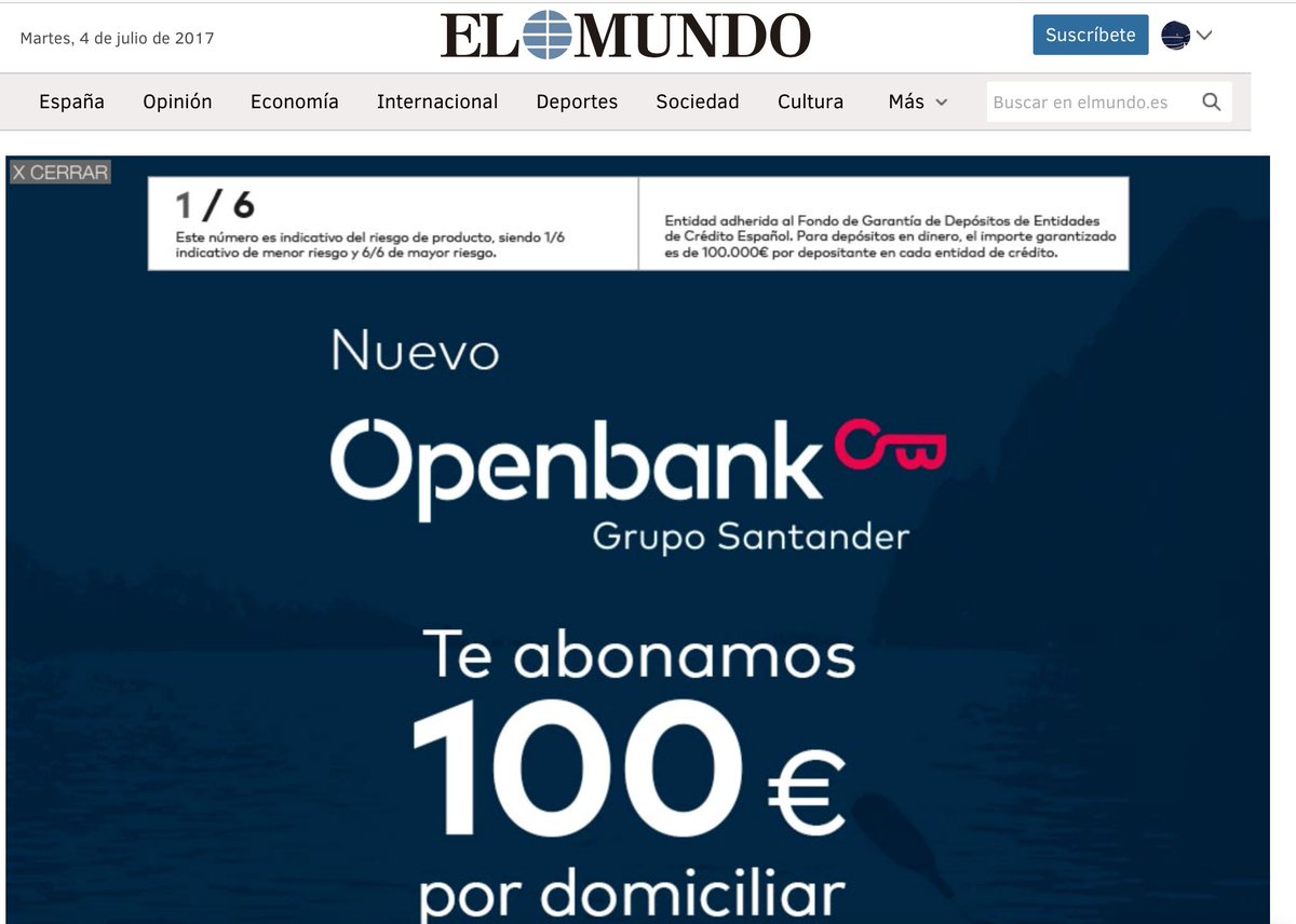 POPafectados's tweet photo. El diario El Mundo está absolutamente comprado por #Santander para silenciar la corrupción existente en la ampliación de capital. #RoboBank https://t.co/drmWn6pLQ4