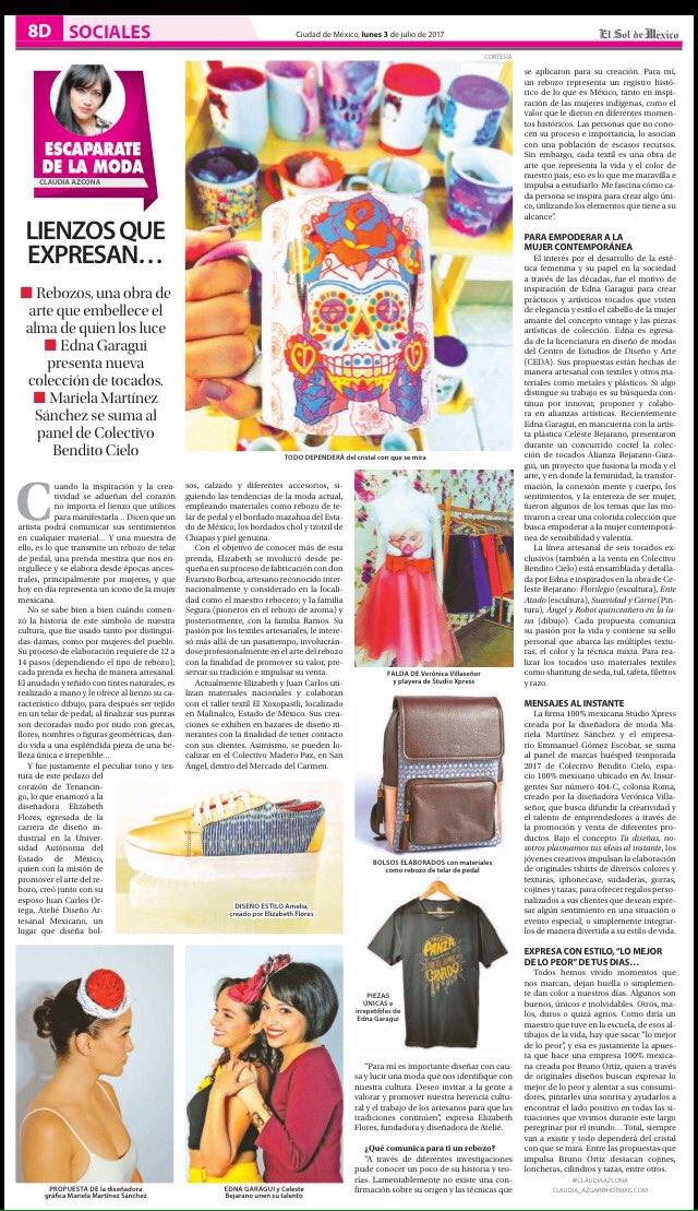 CLAUDIAAZCONA's tweet photo. Hoy en #EscaparateDeLaModa @elsolde_mexico
@AtelieDam @Edna_Garagui
#StudioXpress @BenditoCielo @LMDLPmr
https://t.co/reT8VJn7Vx https://t.co/iHzkdOhCmx