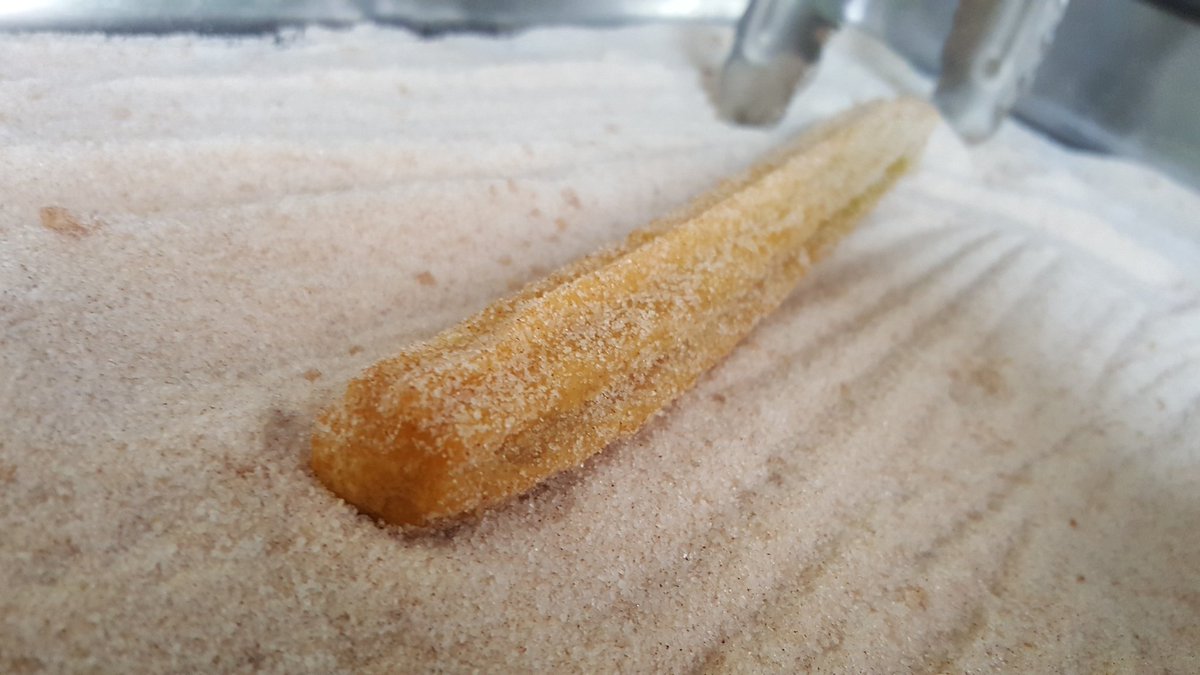 Caramel stuffed CHURROS!! Today only at the Levitt Pavillion #santofrijol