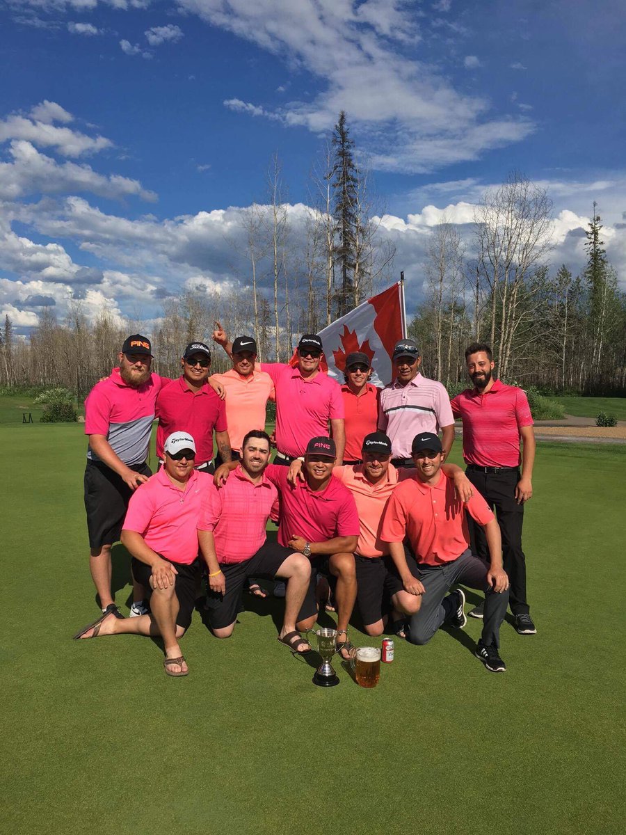 MRowe85's tweet photo. 2017 Oil City Cup Champions @MiskanawGC.  Thanks to all for playing and hosting. Awesome 3 days of golf. Some great battles @FortMcMurrayGC https://t.co/Dm2MnW7nPw