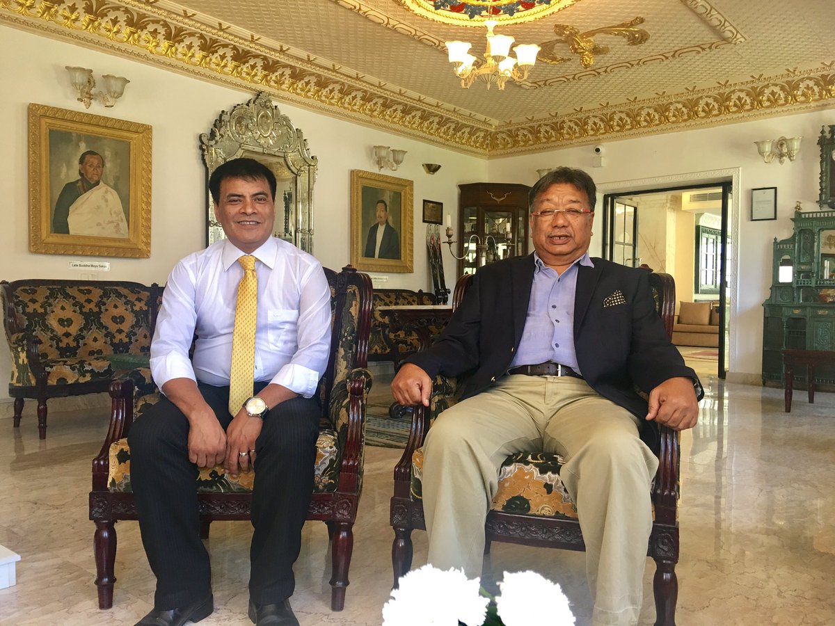 KGH_HOTELS's tweet photo. Our Founding Chairman, Karna Sakya's recent visit at his new property Maya Manor Boutique Hotel. https://t.co/zImec7i5c5