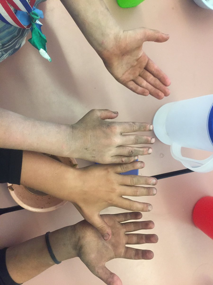 crow_camp's tweet photo. Junior one... gaga ball hands at the supper table 😉. https://t.co/ZYUP8DJrGT