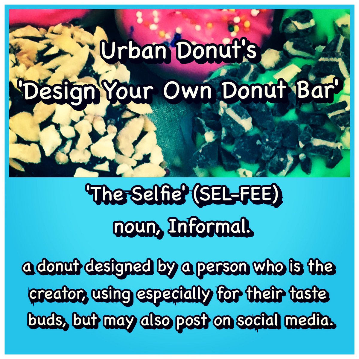 urban_donut's tweet photo. #theselfiedonut #urbandonut #createyourown #donutbar #selfie #dallasuptown #dallas #hurryandopen #2weeks #icecream #donutsundae #donutshake https://t.co/LnGgX3zsmy