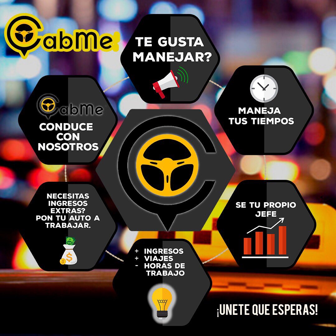 cabmeappmx's tweet photo. Te invitamos a ser parte de CabMe! Obtén ingresos y organiza tu propio tiempo de trabajo. #UsoCabMe #LoveCabMe #YoConsumoLocal #OnlySonora https://t.co/uWLlOQ43du