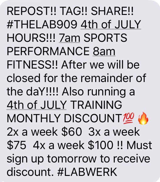 youPHILLme_'s tweet photo. #4thOfJuly2017 #thelab909 #labwerk #thelabfamily #fitness #motivation https://t.co/nGpP1R3zq2