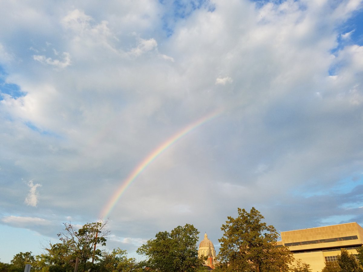Merennulli's tweet image. Pikachu cloud at the end of the rainbow. #JCMO #MOCapitol